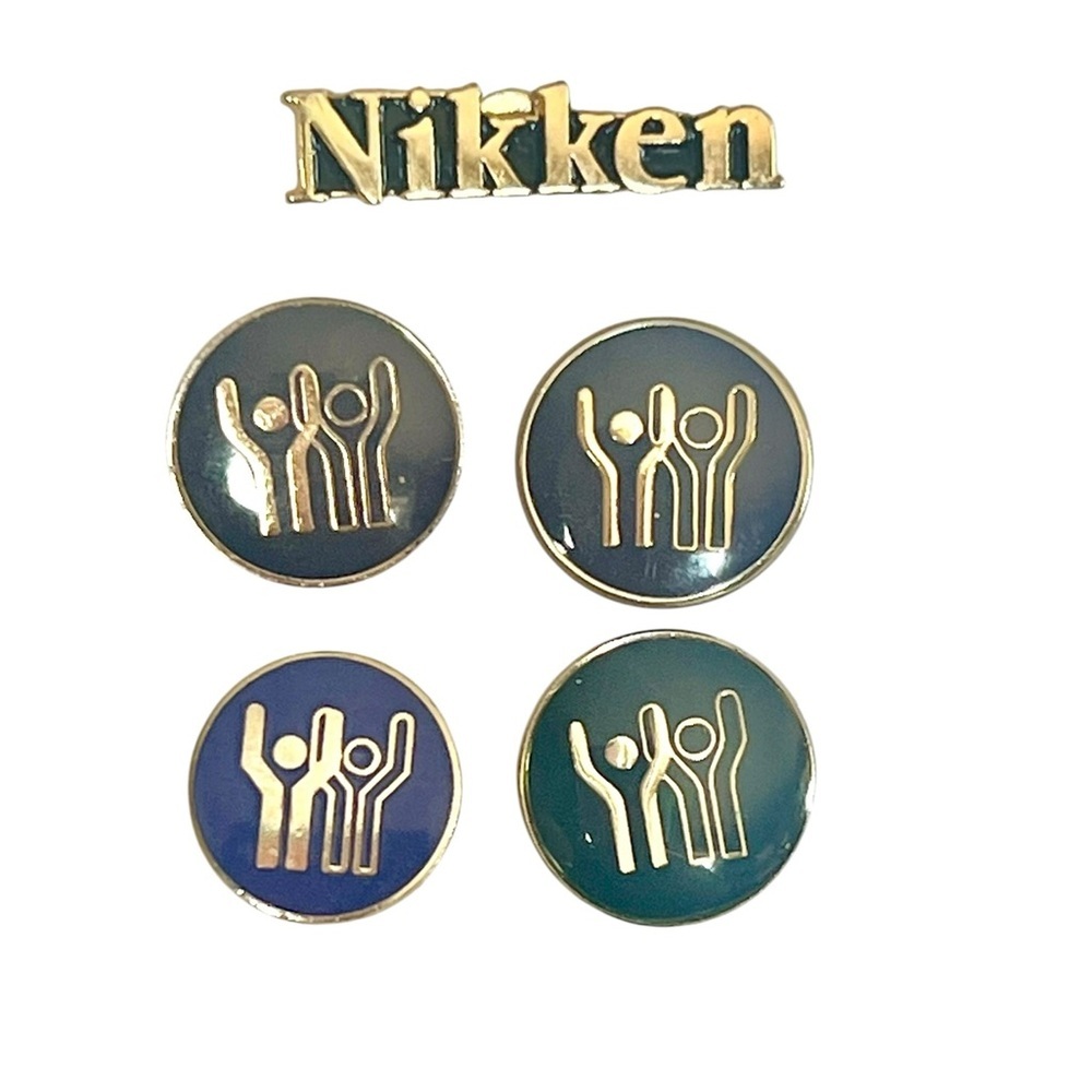 Vintage Nikken Lot Lapel Pins Tie Tacks Health & Wellness Collectible